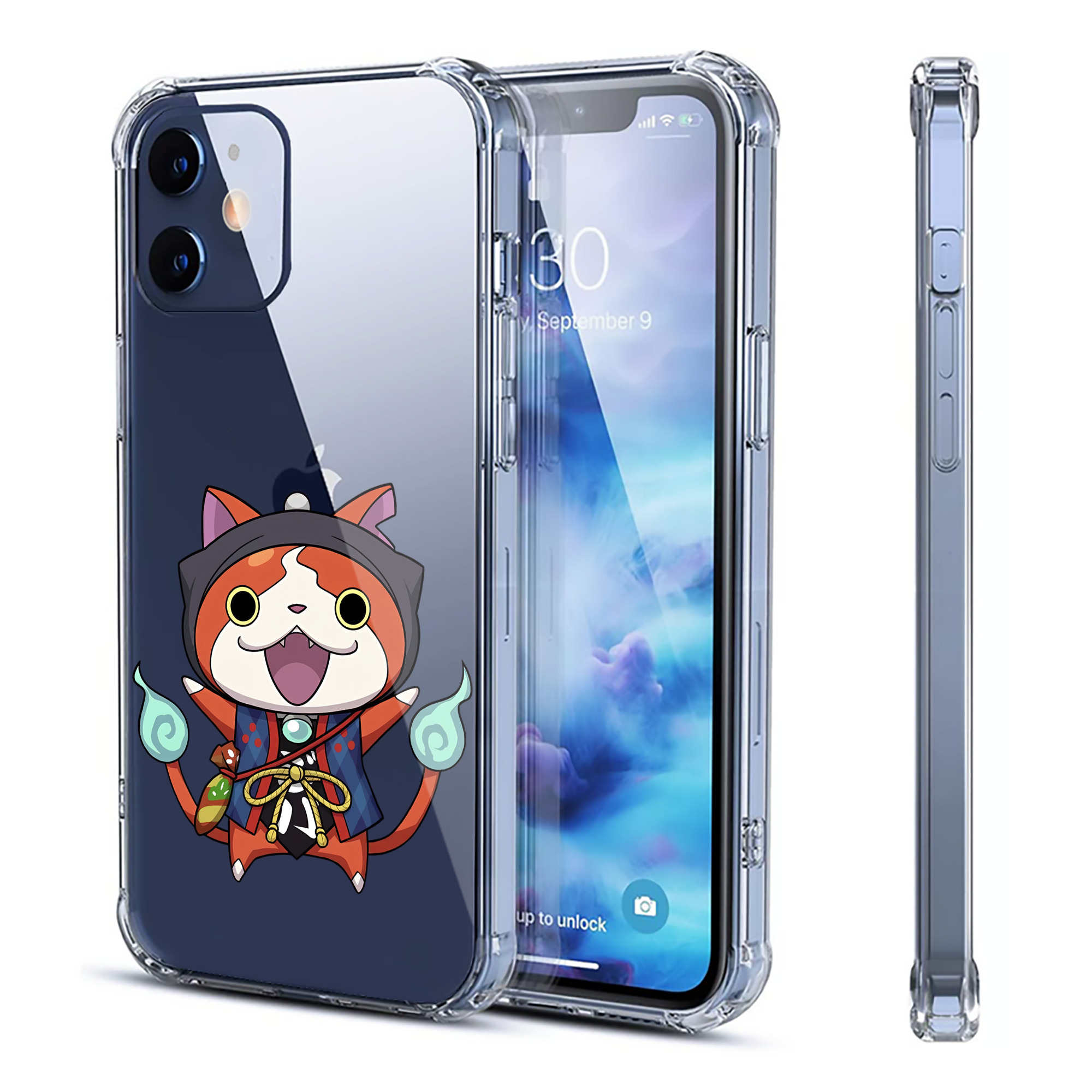 （画像用） 妖怪ウォッチ Yo-kai Watch 【iPhone 12シリーズ対応】透明スマホケース（クリアソフトケース）